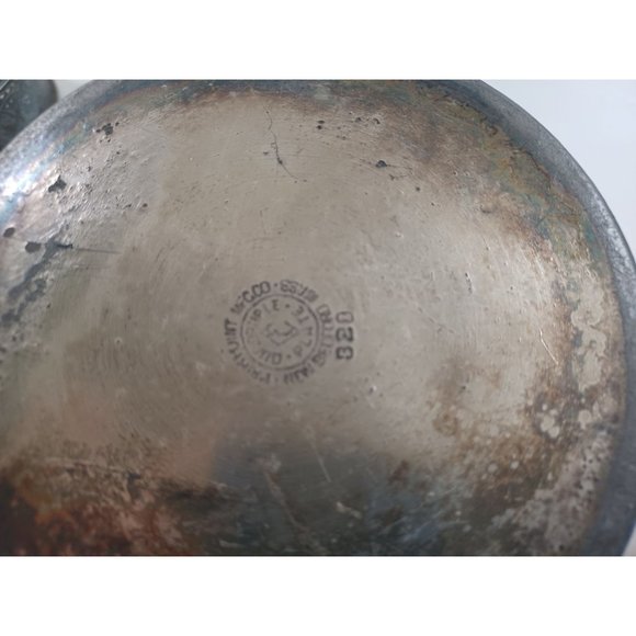 4 Piece PairPoint Quadrupleplate Silver Tea Coffee Pot Creamer Sugar Set USA Vtg - Picture 13 of 13